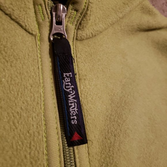 Vintage Early Winters Fleece Vest Made in USA Green Women's Medium M - Picture 3 of 9